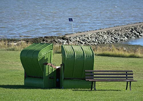 HANSEPUZZLE 34052 - Strandkorb Puzzle 260 Teile | Reisen Puzzle mit hochwertiger Puzzle Aufbewahrung: Kartonbox und wiederverschließbarem Beutel | Puzzle-Maße: 41 x 28,7 cm