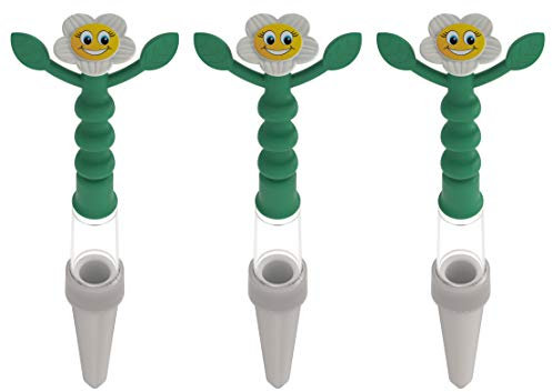 Heidi Gießanzeige, 3 Stück, weiß, Gießhilfe für alle Topfpflanzen, kein Batteriebetrieb, von weitem sichtbar