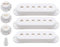 Unxuey Strat Lot de 2 supports de micros pour guitare Fender Stratocaster ST Blanc 48/50/52 mm