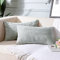 Artscope 2er-Set Dekorativ Kissenbezüge 30 x 50cm Kordsamt Reine Farbe Kissenbezug Weicher Plüsch Kissenhülle Set Kissen Fall für Sofa Auto Schlafzimmer Zuhause Zierkissenbezüge (Grau 30 x 50 cm)
