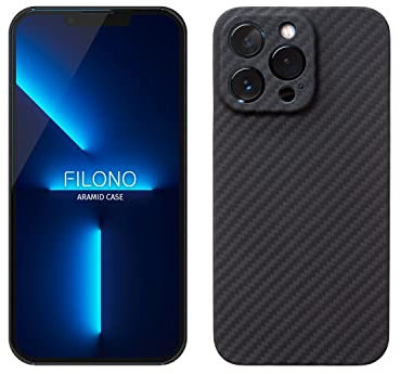 FILONO iPhone 13 Pro Aramid Hülle Ultra dünn | Ultra leicht | mit Kamera-Schutz