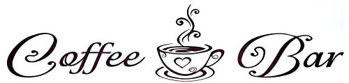 SUPERDANT Wandaufkleber Kaffeebar Wandsticker Vintage Kaffeetasse Muster Wandtattoo Cafe Glastür Dekor Aufkleber Vinyl Wandsticker Für Kaffeebar Cafe Dekoration 18x56cm