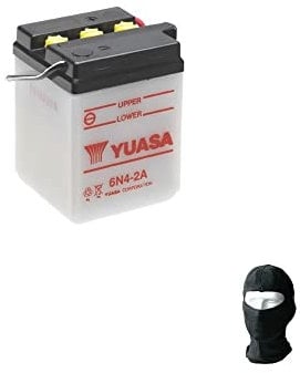 COMPATIBILE CON APRILIA Tuareg Rally 125 1986-1986 BATTERIA YUASA GIA' PRONTA ALL'USO 6N4-2A-4 6V/4AH BATTERIE PER AVVIAMENTO MOTORE SPECIFICA MOTO SCOOTER