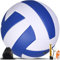 Bibykivn Volleyball,Beachvolleyball,Weicher Touch Volleyball Training für Beach Outdoor Indoor Spiel,Offizieller Größe 5,Artikel mit Rucksack und Pump Mesh Bag (blau)