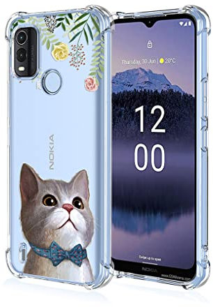 SEAHAI Hülle für Nokia G11 Plus, Bunte Schön Muster Ultra Dünn Transparent Handyhülle Weich Silikon TPU Bumper Stoßfest Case Schutzhülle - Katze