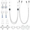 Kakonia Nippelklemmen Brustwarzen für Damen Fake Nippel Piercing Fake Nippelpiercing 316L Edelstahl Fake Piercing Schmuck