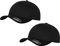 2er Flexfit Unisex Wooly Combed Cap Baseball Caps graue Unterseite S M L XL XXL Basecap Mütze, XXL, 2X Black-Black + 1x HL-Kauf Notizblock