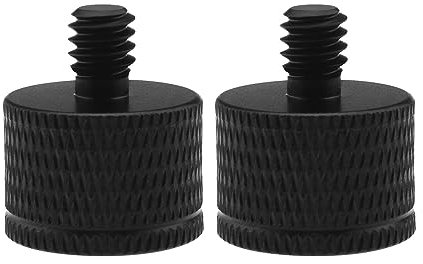 eMagTech 2 Piezas de 5/8-11 Hembra a 1/4-20 Macho Tornillo Reductor de aleación de Aluminio Tornillo Adaptador Pernos Accesorios para cámara webcams Soporte de micrófono