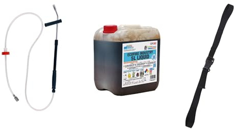 ECOFIRE Fighting Pack Equipo Extinción de Fuegos ABCDK, Industrial 5L | Ecológico, Biodegradable, Apaga Fuegos de Baterías Litio, Pulverizador Sistema Hidroneta, Cincha,