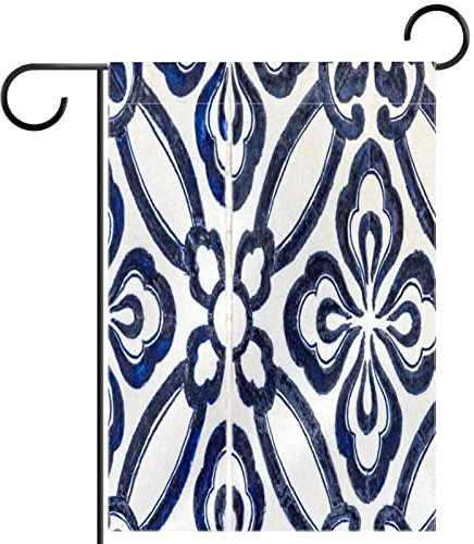 Blumenflagge, moderner Druck, 30,5 x 45,7 cm, Bauernhaus-Dekoration, Outdoor-Flaggen, doppelseitig, vertikales Banner