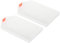 PATIKIL 2pcs diamond painted Tray, 16x9cm Diamond Art Trays Large Bead Rhinestone Sorting Tray Organizer Plate Craft Tool Rectangle with Slide Cover, White