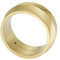 Fossil Herrenring Harlow Linear Texture Edelstahl goldfarben, JF0461171012