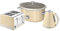 Swan Retro Kitchen Set, 1.5L Fast Boil Kettle & 4 Slice Toaster & 3.5L Slow Cooker, Cream, SK19020CN, ST19020CN, SF17021CN