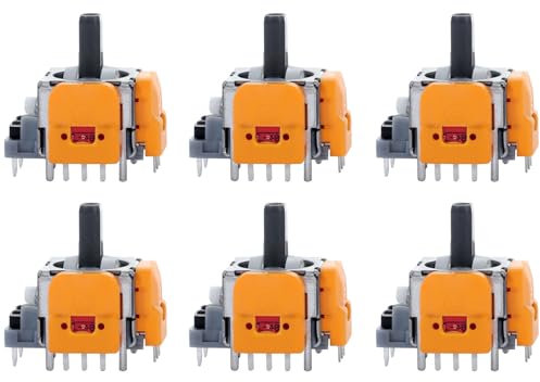 Ikpek 6pcs Hall-Effect Joysticks Replacement for DualSense PS5 Controller, 3D Analog Sensor Wheel Thumb Sticks Rocker Module Replacement for PlayStation 5 Controller
