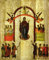 HCOTZHPY Reproduktion Leinwanddruck Und Poster Wandkunst Bild Der Schutz Der Russischen Theotokos-ikone Aus Dem Swerin-kloster Durch Die Novgorod-schule Moderne Kunstdrucke für Wohnkultur 60x90cm