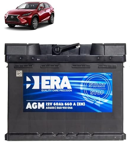 Batteria 60Ah A.G.M. per Lexus NX 300h benzina 2014+