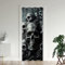 ZZTBQ Totenkopf Skull Türvorhang Gotisch Schädel Blickdicht Thermo Gardinen Vorhang Gothic Totenkopf Blackout Vorhang mit Ösen Halloween Death Horror Skelett für Schlafzimmer Tür Schrank Vorhang