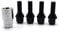 JJRFVBGT Wheel Bolts Nuts Compatible With VW For Amarok For Sharan For Caddy For Alltrack Car M12 X 1.5 Black Locking Steel Alloy Wheel Bolts + 1 Key