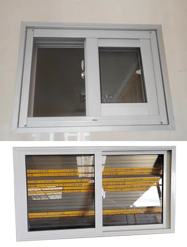 Finestra di concessionario per camion di cibo, finestra scorrevole in vetro temperato di dimensioni personalizzate, con serratura e schermo rimovibile, per pollai, casetta e cantina, 60 x 50 cm