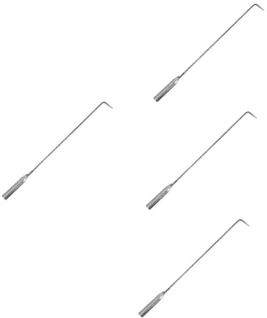 VANZACK 4stücke Feuerstelle Poker Tragbarer Schürhaken Aus Eisen Für Camping Und Grillen Praktisches Werkzeug Für Feuerplatz Für Outdoor-aktivitäten Und Familienfeiern