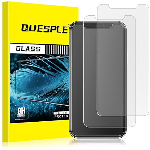 QUESPLE 2 Pack Matte Screen Protector for iPhone 11/XR 6.1 inch, Anti-Fingerprint, Anti-Glare Matte Tempered Glass Film, [Bubble Free][Case Friendly]