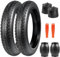 ZUKKA 2er-Pack Fat Bike Tires 24x3.0 Mantel 76-507 Plus 2er-Pack Schlauch 24x3.0 kompatibel Compatible 24 Zoll Elektrofahrrad/Mountainbike Reifen