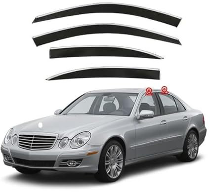 Windabweiser Für Benz E Klasse W211 2003-2008 Car Comfort Windabweiser Windabweiser Regenabweiser Rauchabweiser