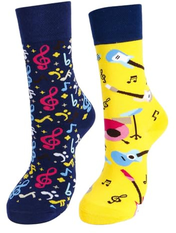 Anicy Lustige Gitarren Socken - Bunte Gitarren Zubehör Geschenke für Musiker für Weihnachten Geburtstagsgeschenk Männergeschenke