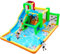 FBSPORT Château Gonflable avec Soufflerie, Toboggan Sec/Eau Parc Aquatique XXL pour Enfants Extérieur Intérieur, Aire de Jeux Gonflable avec Trampoline Pataugeoire Panier de Basket, 425 x 355 x 215cm