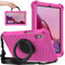 Funda infantil para Lenovo Tab M9 de 9 pulgadas 2023 (TB-310FU), protección completa a prueba de golpes, funda ligera de EVA, soporte giratorio de 360°, con correa para el hombro, rosa