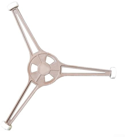 Mikrowellen-Drehteller-Ring, hitzebeständiger Mikrowellen-Drehteller-Ring, mit stabilem dreieckigem Rad-Design, Tellerablage-Stützhalter