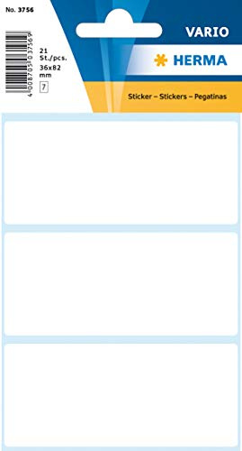 Vielzwecketiketten weiß 36x82 mm Papier matt 21 Stück