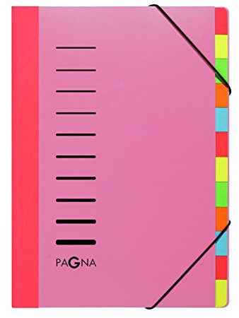 Pagna Deskorganizer Lucy Colours 12-teilig, aus PP, mit Eckspanngummi dehnbarem Rücken