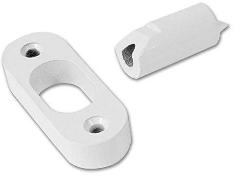 Yale V-WS12-2-WE Door Hinge Bolts, White Finish, Standard Security, Visi Packed, Pack of 2, Suitable for External Doors