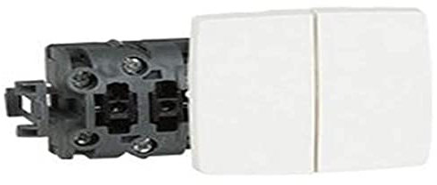 Double va-et-vient appareillage saillie composable - blanc