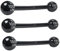 Henbrandt (3er Pack aufblasbar Hantel Gewicht Stange Gewichte 120cm Party Versorgung