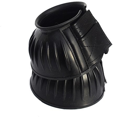 Rhinegold 0 Elite Velcro Over-Reach Boot-Small-Black Hufglocken, Schwarz, S