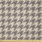 Lunarable Vintage-Stoff von The Yard, traditionelles schottisches Hahnentritt-Muster in Pastellfarben, Tartan-Muster, Retro, Stretch-Strickstoff für Kleidung, 91 cm, braunes Umbra