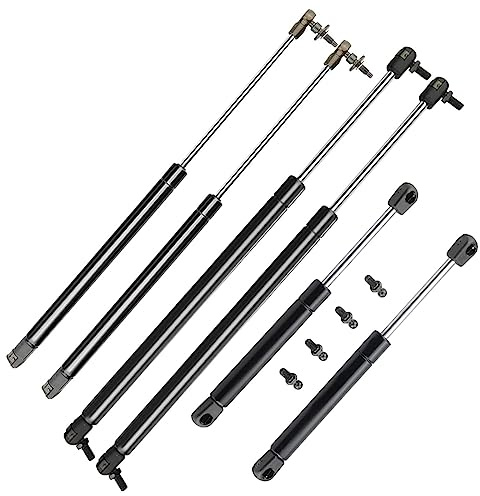 Frankberg 6x Gasfeder Dämpfer Heckklappe Motorhaube Heckscheibe Kompatibel mit Grand Cherokee WG WJ Alle Motoren SUV 1999-2004 Replace# 55136761AA