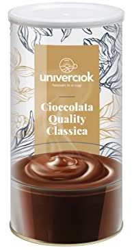 Le Calde Dolcezze | Trinkschokolade Classica aus Italien |1 Kg Dose | dunkle Puddingschokolade nach italienischer Art
