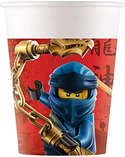 Procos Folat - Cups Paper Compostable Lego Ninjago 200ml - 8 Pieces