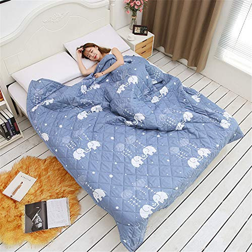 FANSU Tagesdecke Bettüberwurf Steppdecke Mikrofaser Doppelbett Einselbetten Gesteppt Bettwäsche Sofaüberwurf Wohndecke Bettdecke Stepp Gesteppter Quilt (Elefant,170x200cm)