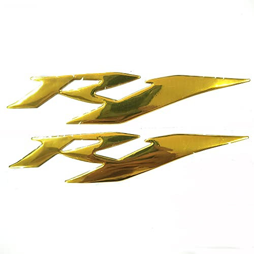 Gold 3D Logo Emblem Aufkleber Polish Gloss Raise Up kompatibel mit Yamaha YZF R1