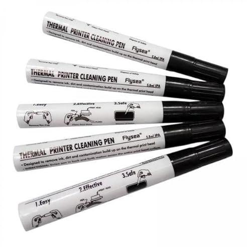 Colcolo 2X 5 Bolígrafos de Limpieza de Cabezal de Impresión Universal, Bolígrafo con, Limpiador Térmico, Mantenimiento de Tarjetas, Bolígrafo