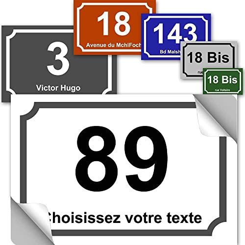 TOUTENPLAQUE Adesivo cassetta delle lettere - collezione classica: da personalizzare..