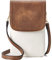 BOSTANTEN Klein Handytasche zum Umhängen, PU Leder Handy Umhängetasche Damen, Handytasche mit Geldbörse zum Umhängen, handtasche damen umhängetasche für Designer Beige Braun