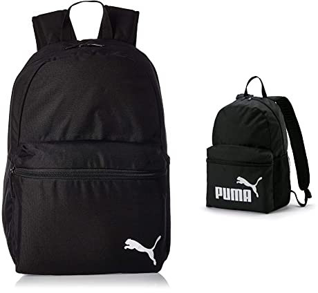 Puma 76855 Uni rucksack, Puma Black, OSFA & Phase Backpack Rucksack, Puma Black, 31.5 x 13.5 x 43 cm
