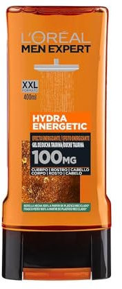 L'Oréal Paris Men Expert Hydra Energetic Gel de Ducha Efecto Energizante, 400ml