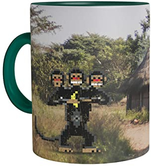 Urban Backwoods Look Behind You! Tasse Mit Spruch Kaffeetasse