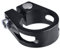 Azarxis Sattelklemme 28,6mm 31,8mm 34,9mm, Fahrrad Schnellspanner Sattelstützenklemme Sattelstütze für Fahrrad (02 Schwarz - ohne Schnellspanner, 25,4mm)